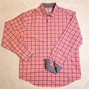 Tommy Bahama Men's Coral Plaid Button-Down IslandZone Shirtu